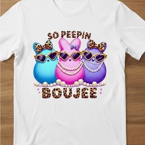 💅 Boujee Peeps: Leopard & Pearls Tee